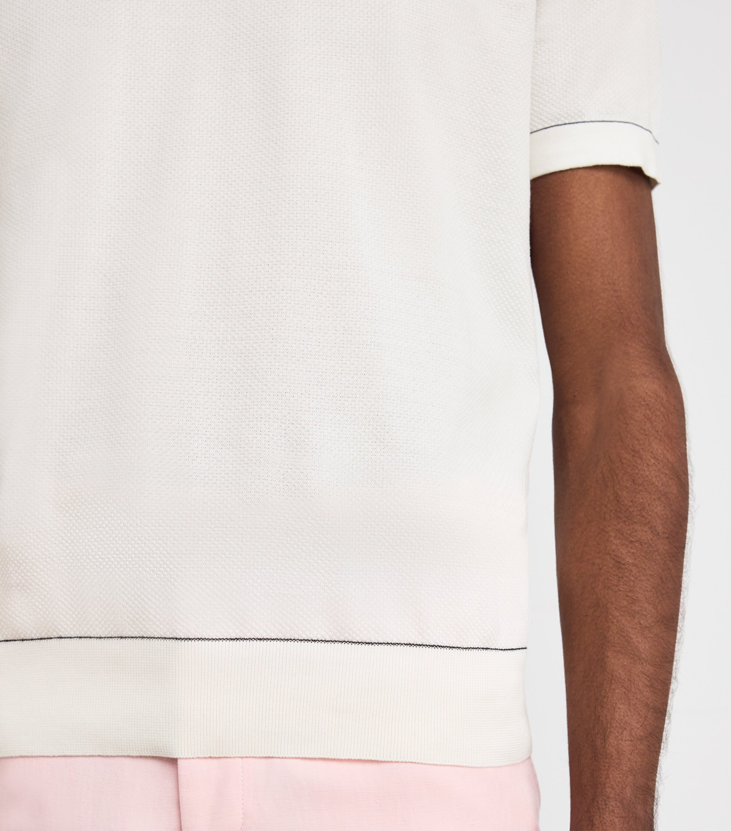 Brioni Mens Sea Island Cotton Knitted T-Shirt Image 6
