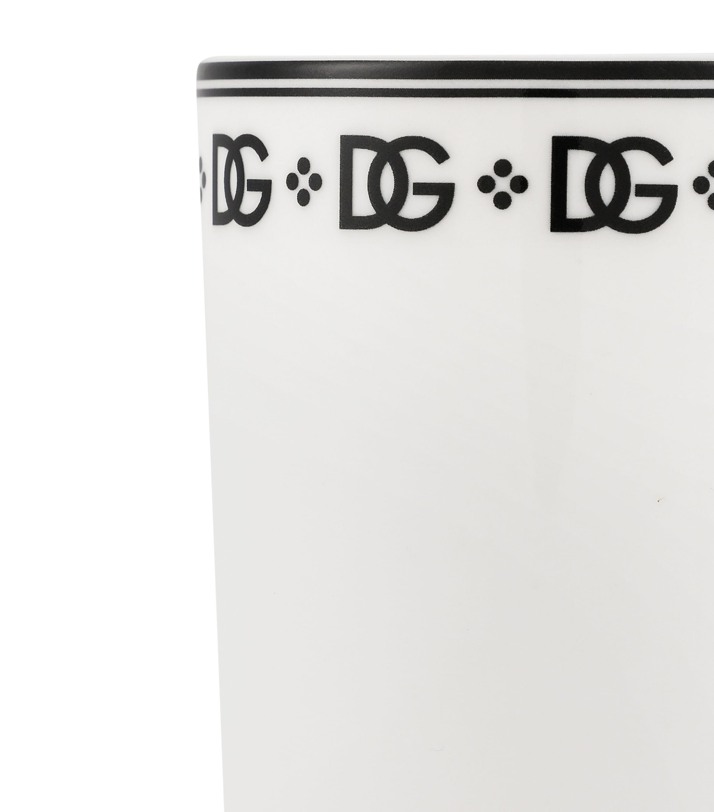 Dolce&Gabbana Casa Porcelain DG Logo Mug Dg Logo Bordo Image 4