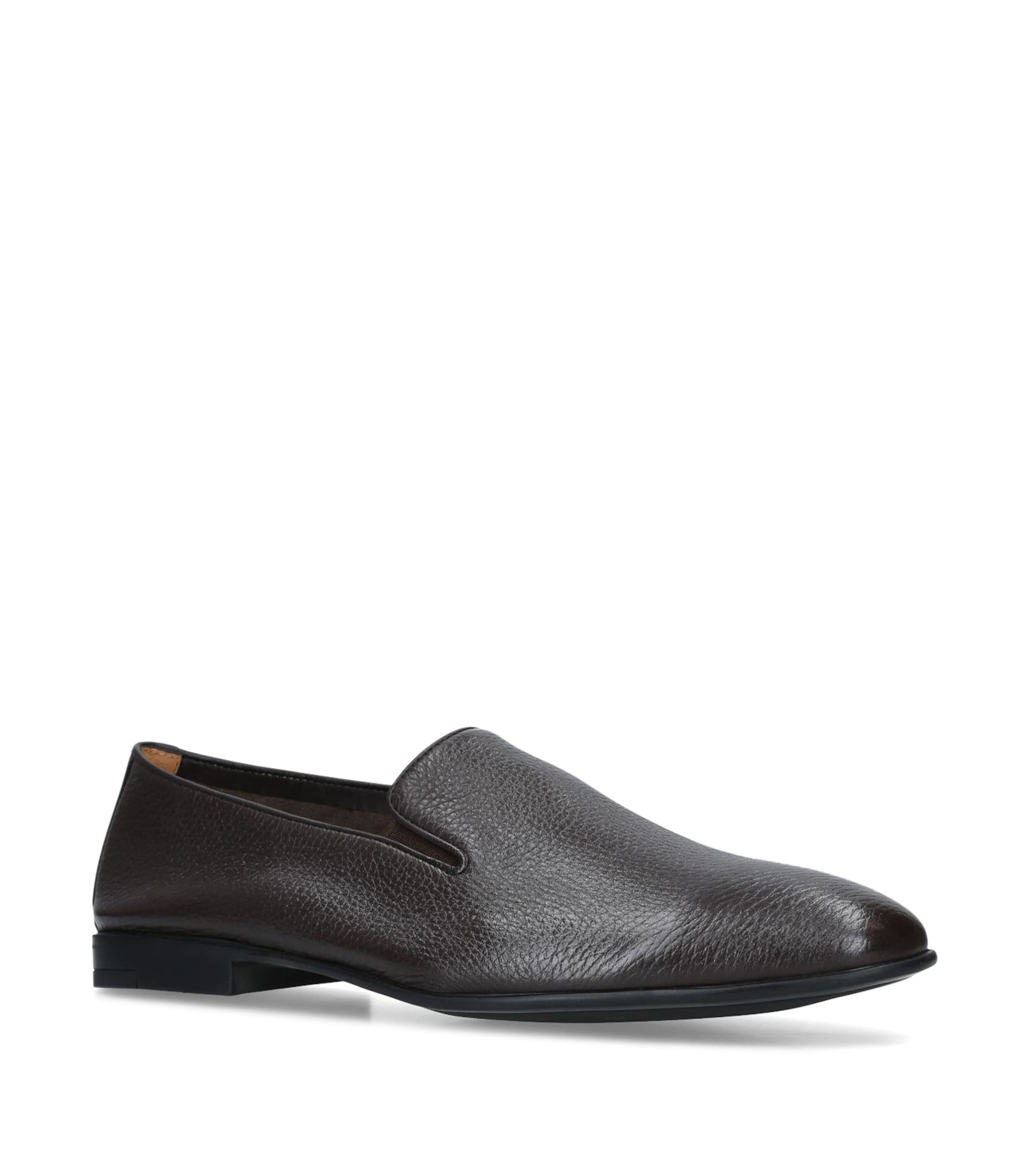 Brotini Leather Slippers In Brown