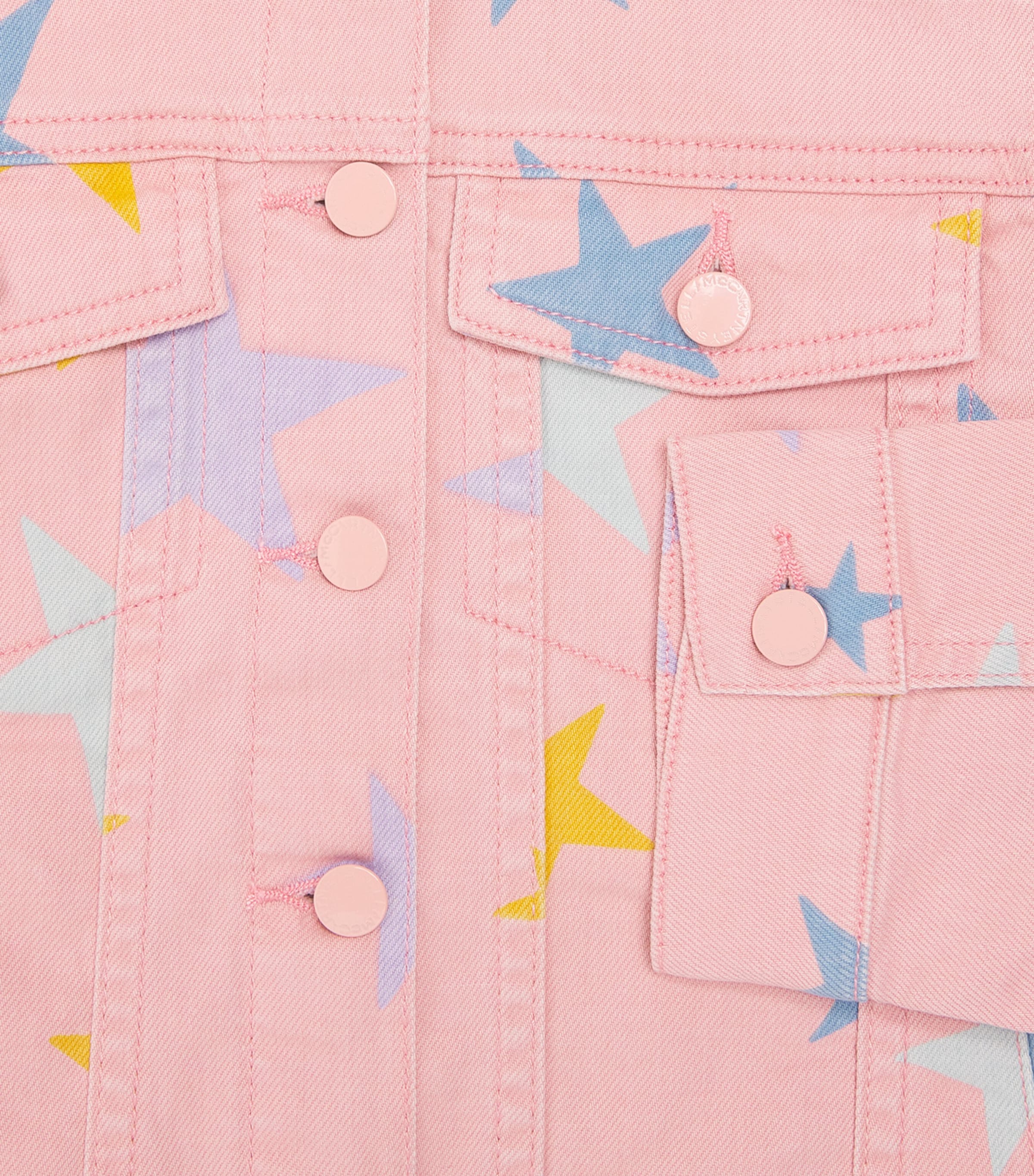 Star Patch Denim Jacket (3-14 Years) 507MCROSA/MULTICOLOR Image 3
