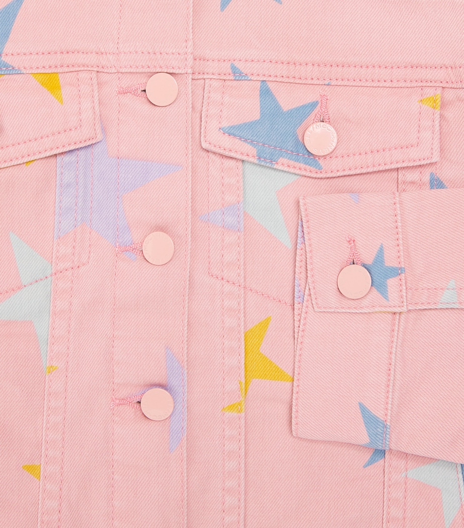 Star Patch Denim Jacket (3-14 Years) 507MCROSA/MULTICOLOR Image 3
