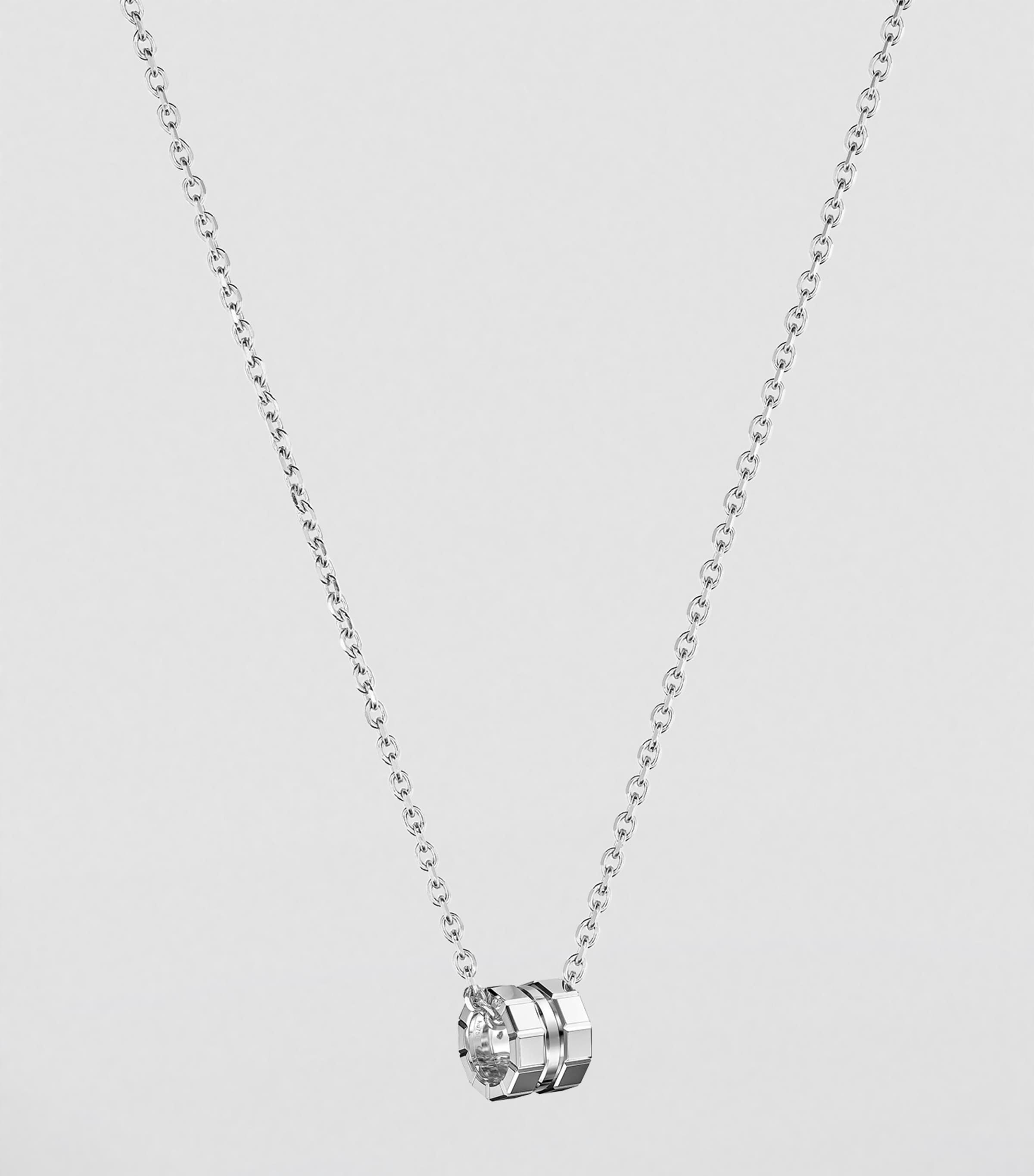 White Gold Ice Cube Necklace 18K WHITE GOLD Image 3