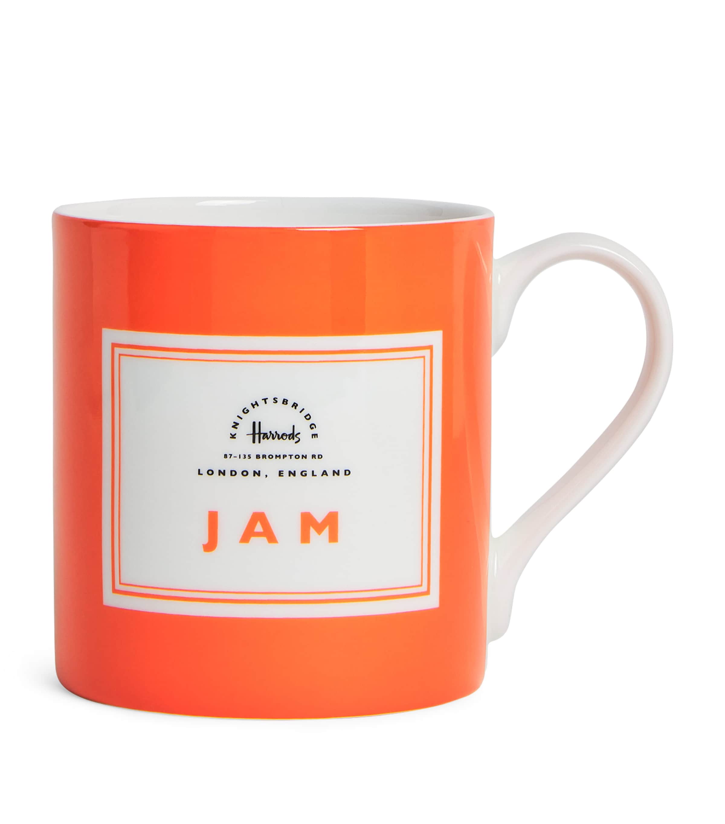 Harrods Jam Logo Mug In Orange