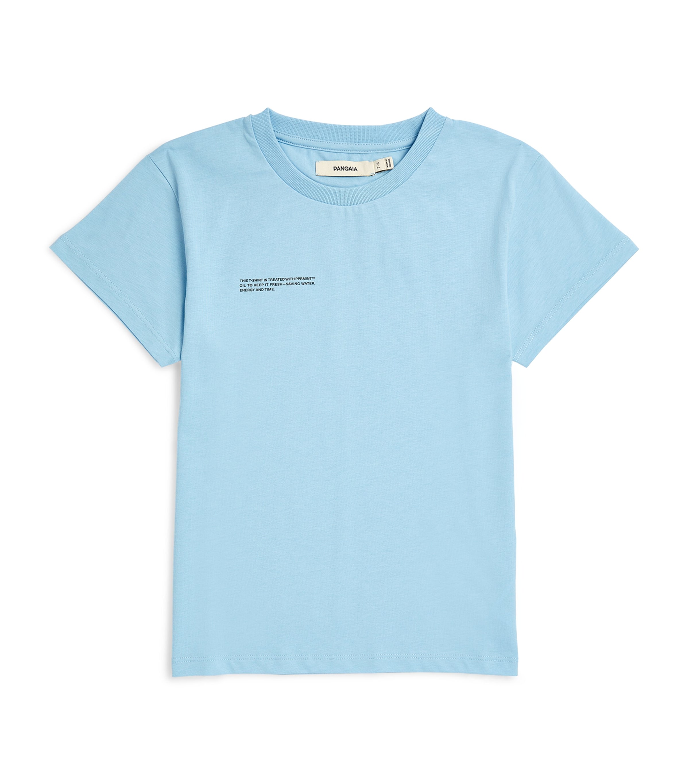 Pangaia Kids' Organic Cotton Pprmint T-shirt In Blue