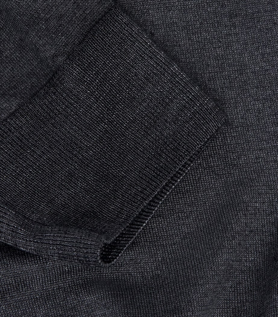 Wool-Silk Polo Sweater 101 Image 5