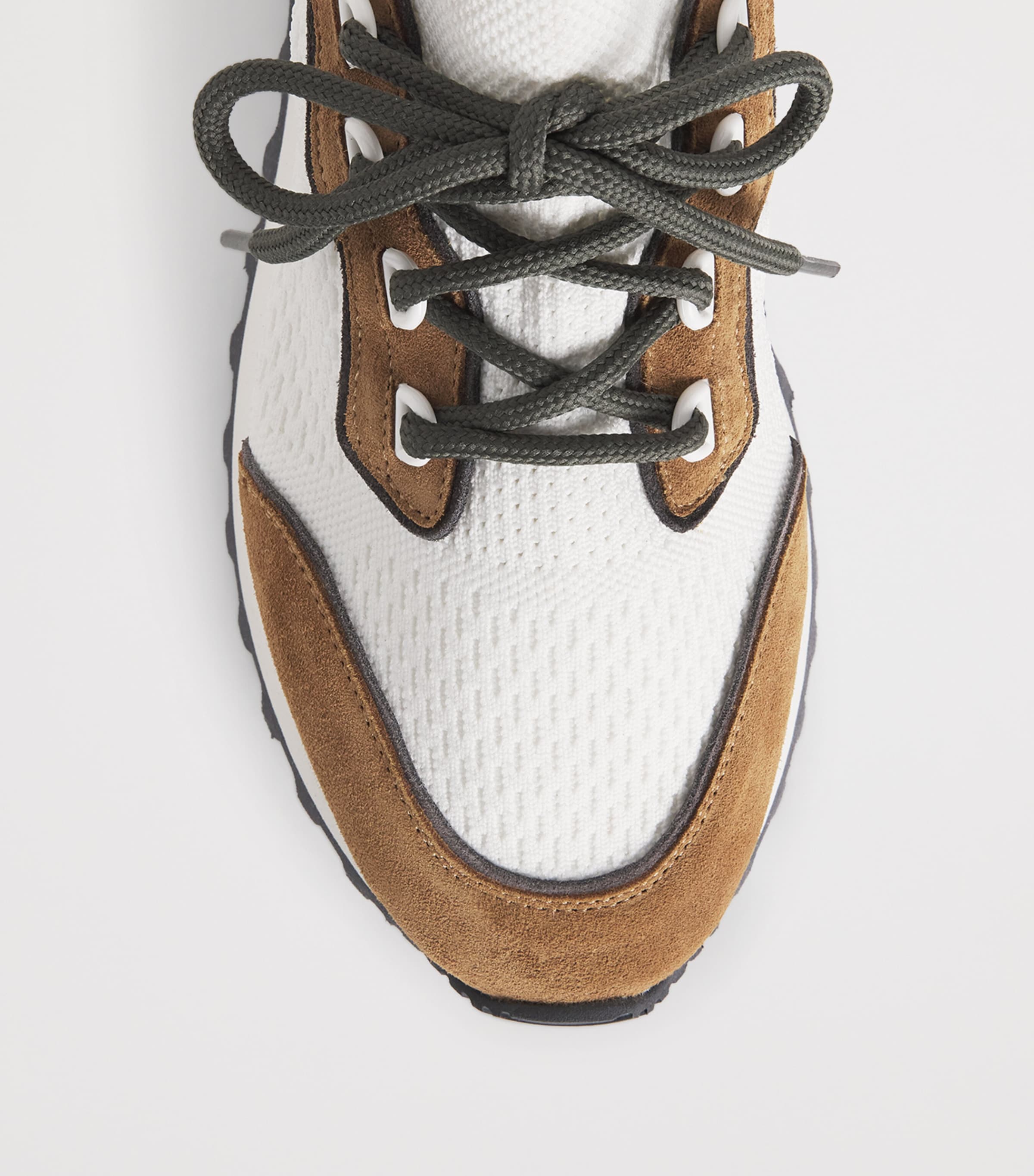 Leather Mesh Sneakers CARBONE Image 5