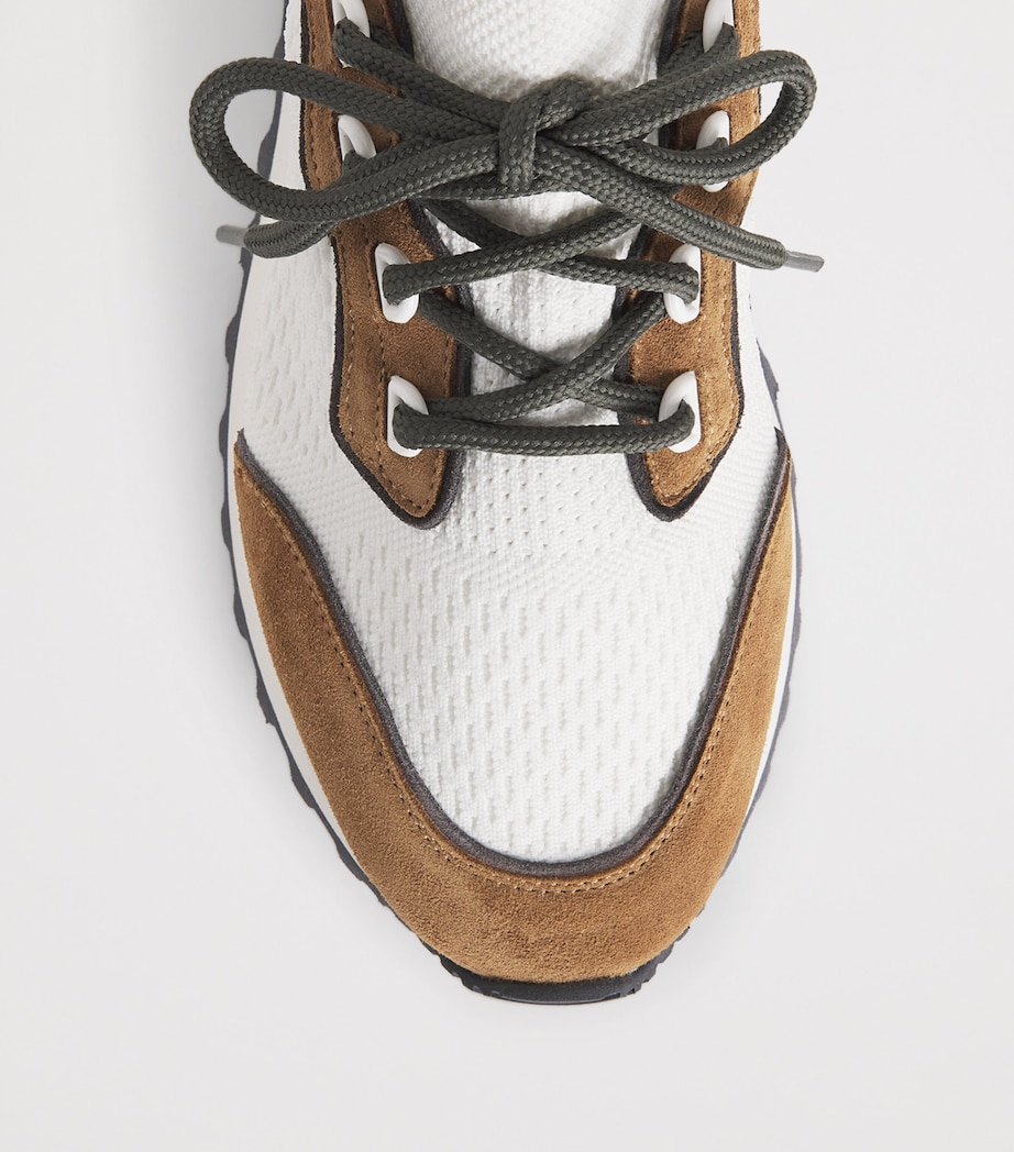Leather Mesh Sneakers CARBONE Image 5