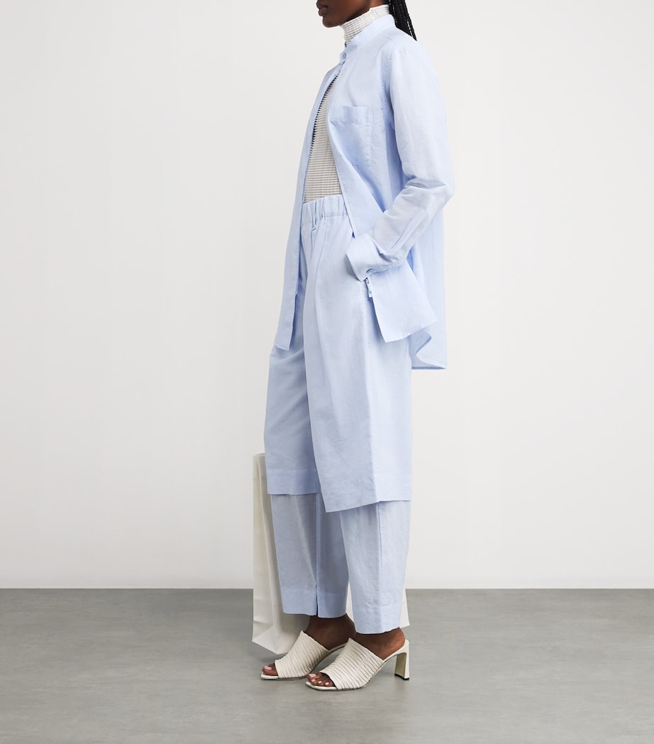 Cotton-Linen Paper-Esque U Trousers 70 Image 2