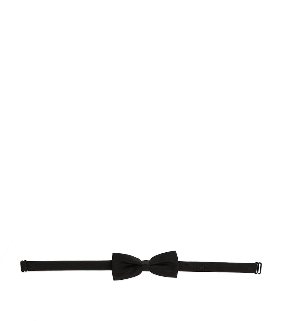 Silk-Blend Bow Tie N0000-BLACK Image 1