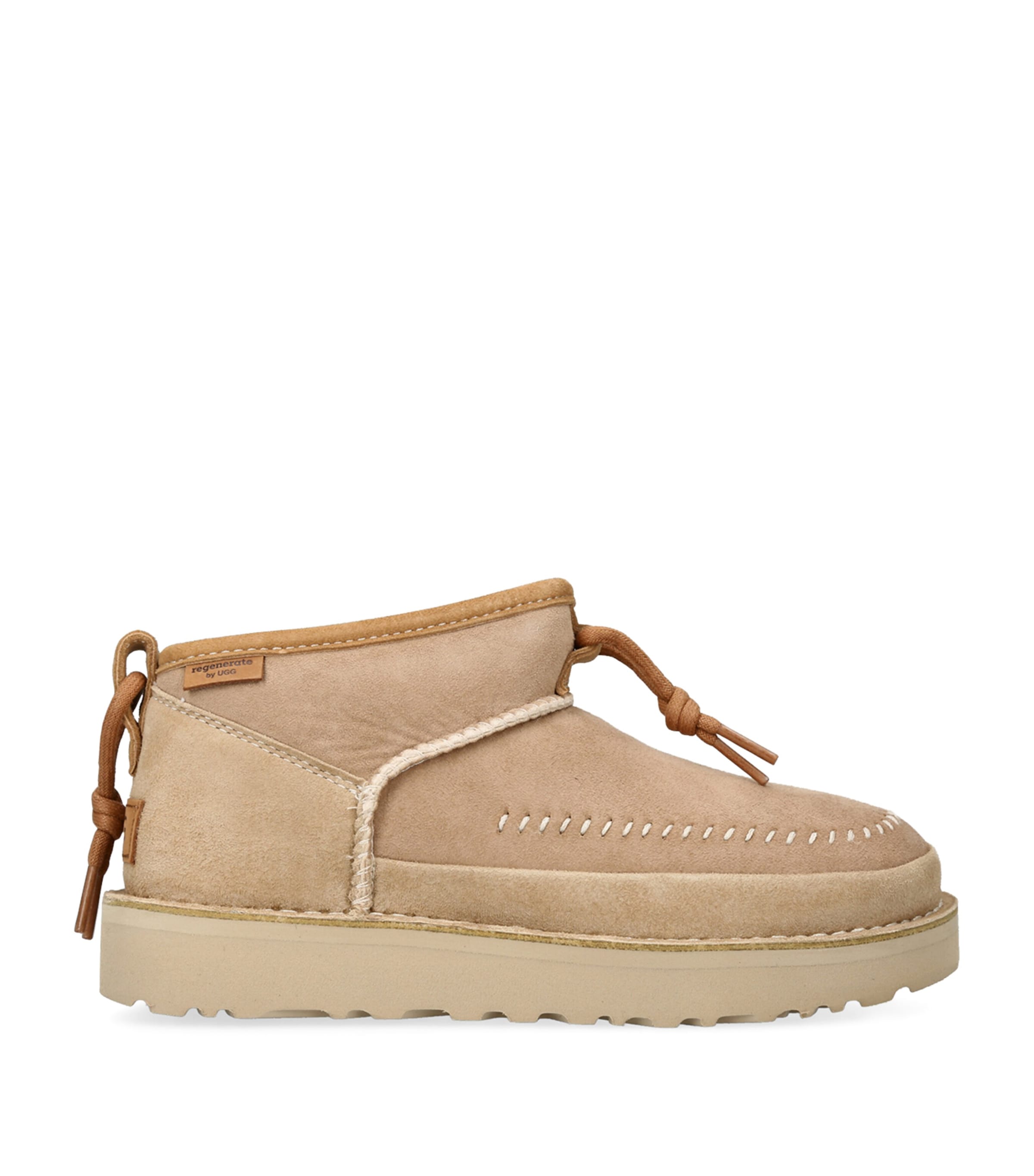 Ugg Tasman Crafted Regenerate Genuine Shearling Lined Slipper In Beige