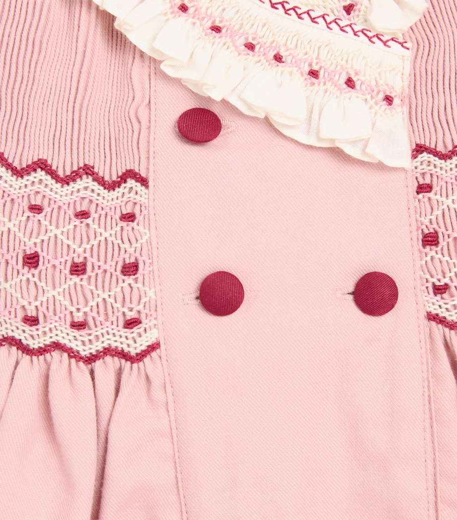 Smocked Double-Breasted Dress (12 Months-4 Years) PINK Image 3