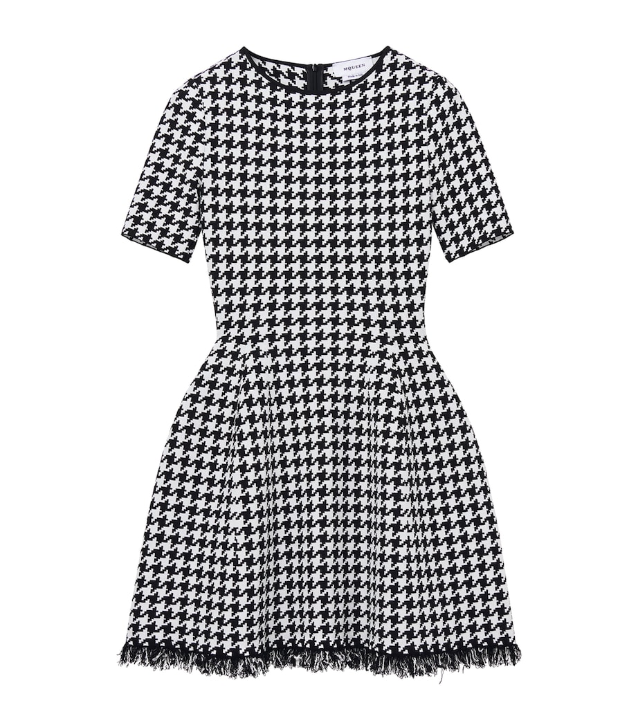 Frayed Houndstooth Mini Dress 1080 Image 1