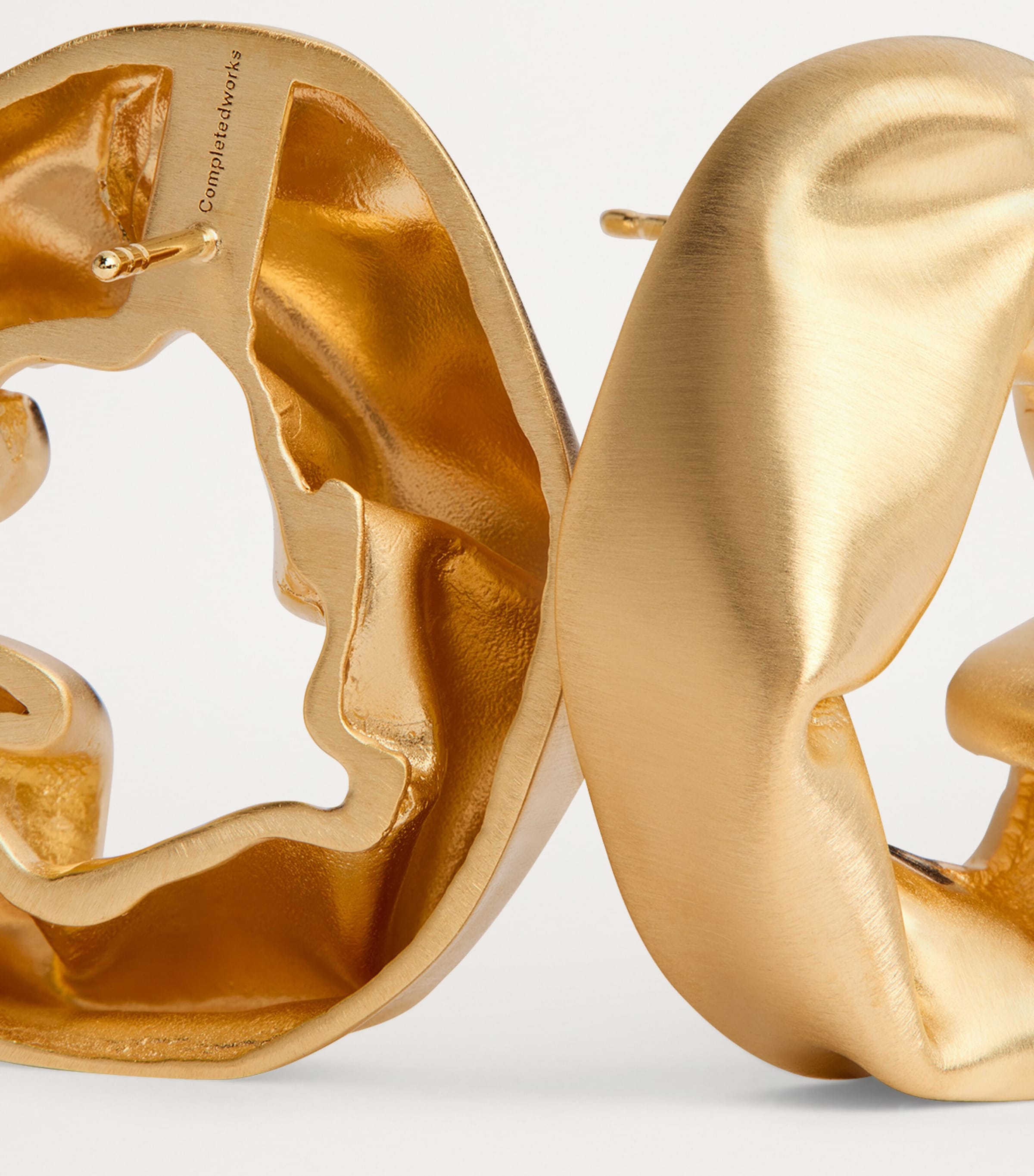 Completedworks Gold-Plated Scrunch Earrings | Harrods US