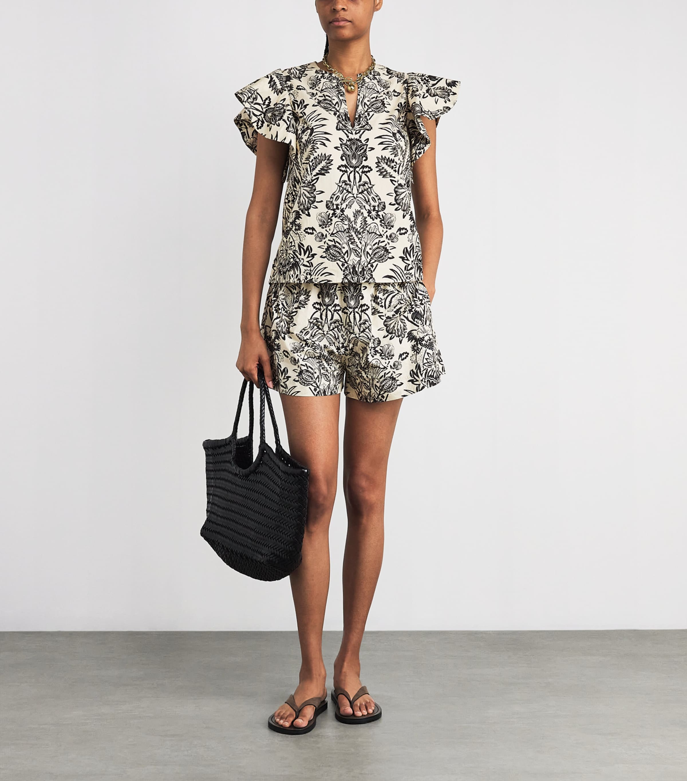 Cotton Severine Blouse IVORY FLORA Image 2