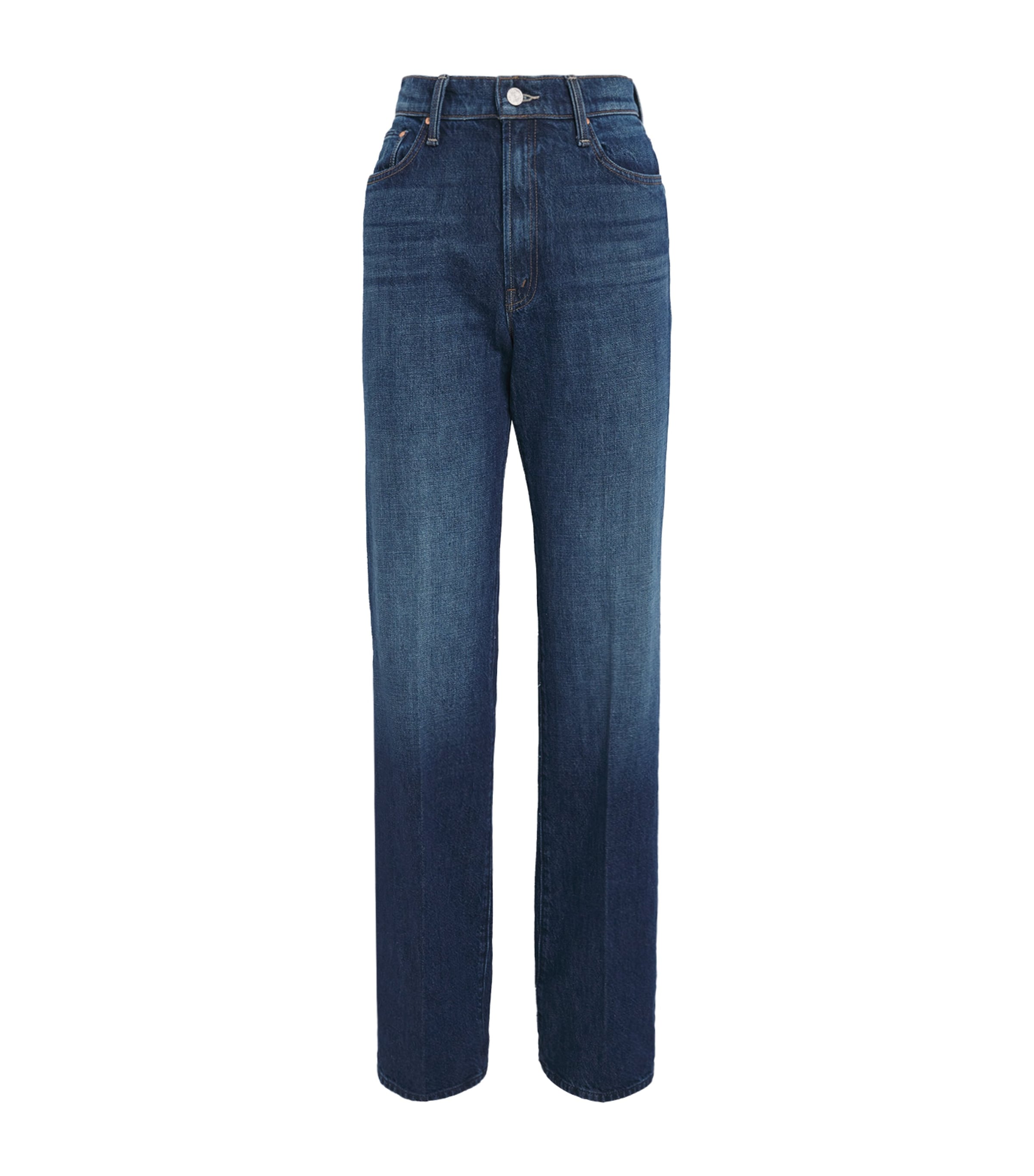 Mother The Rambler Zip Heel Jeans In Blue
