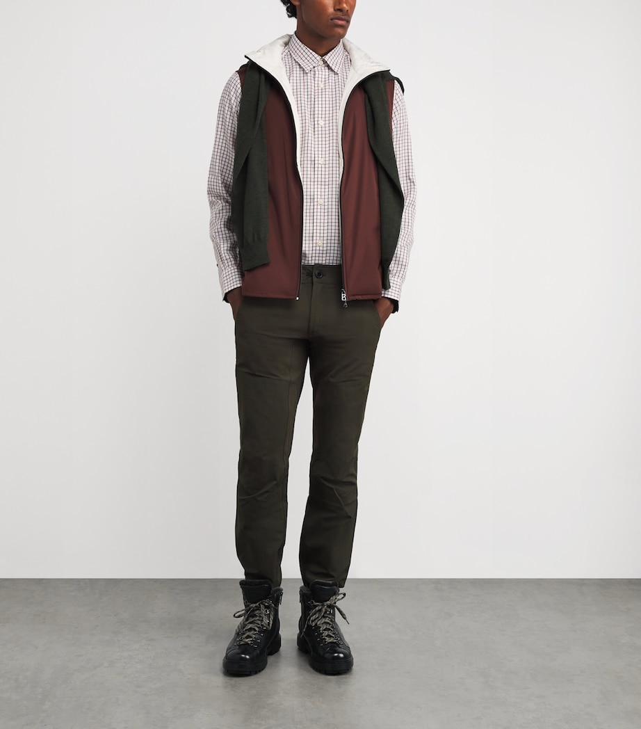 Twill Check Charlow Shirt 01D4:WHT+GREEN CHCK Image 2