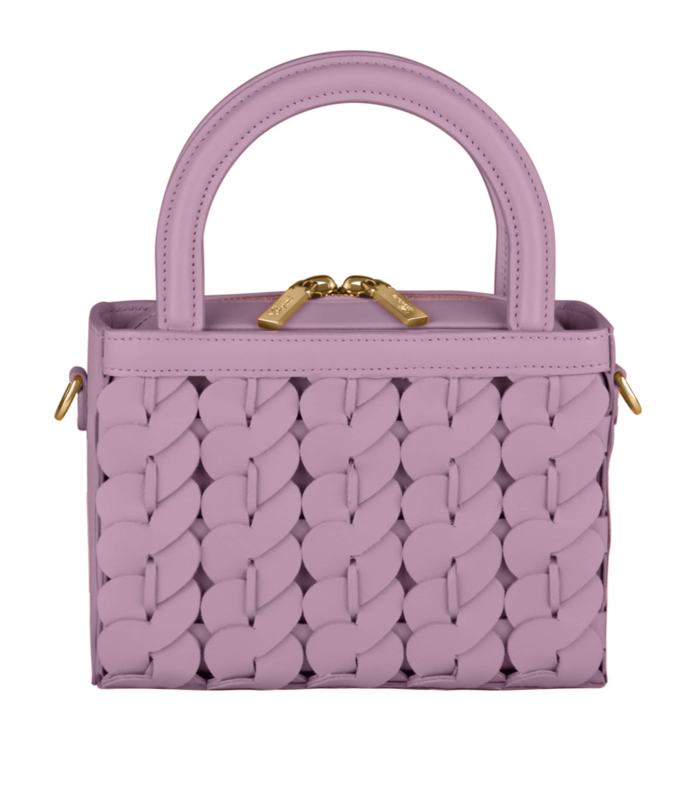 Chopard Micro Happy Hearts Top-handle Bag In Purple