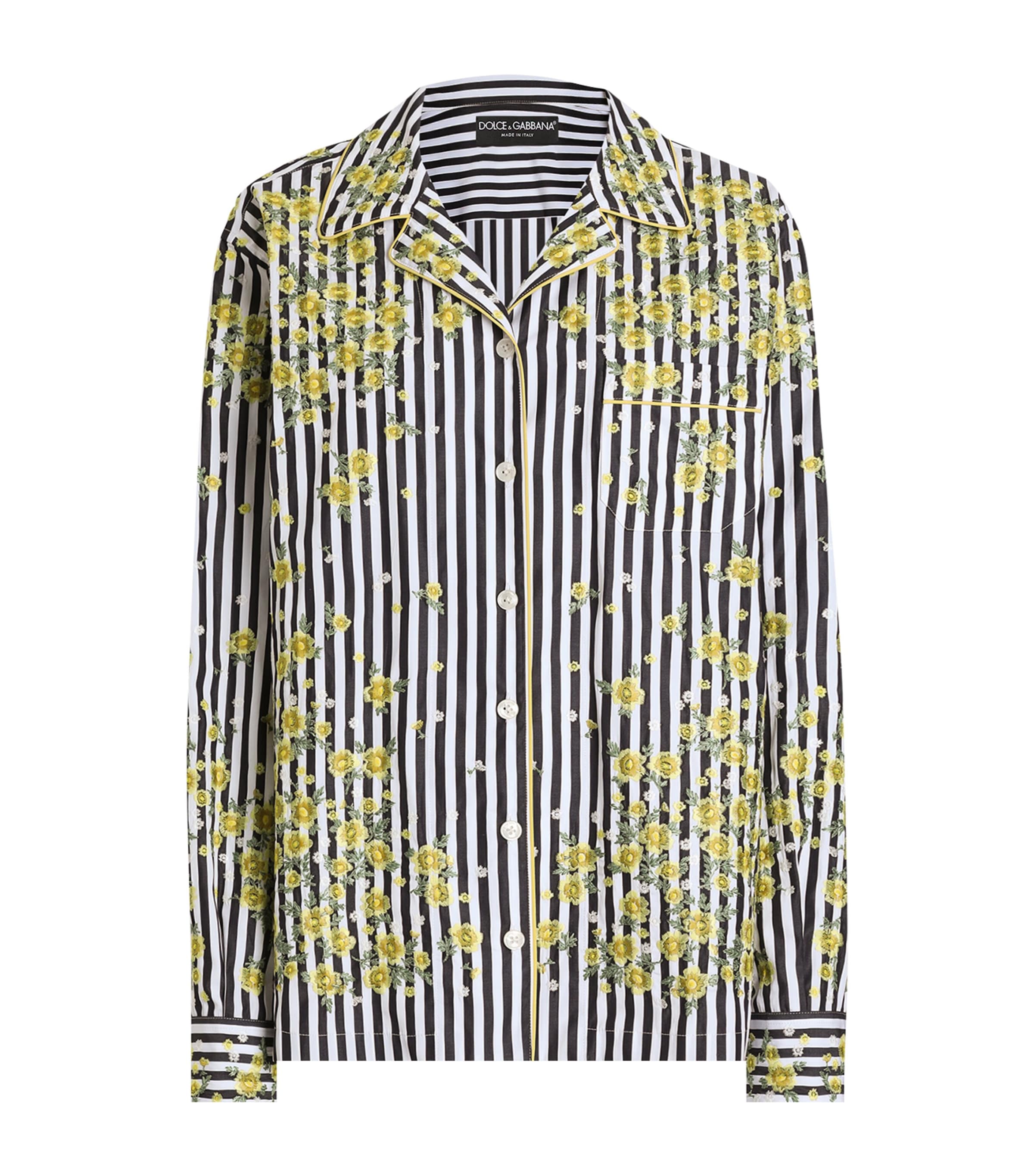 Dolce&Gabbana Womens Cotton-Silk Embroidered Shirt Embr Image 1