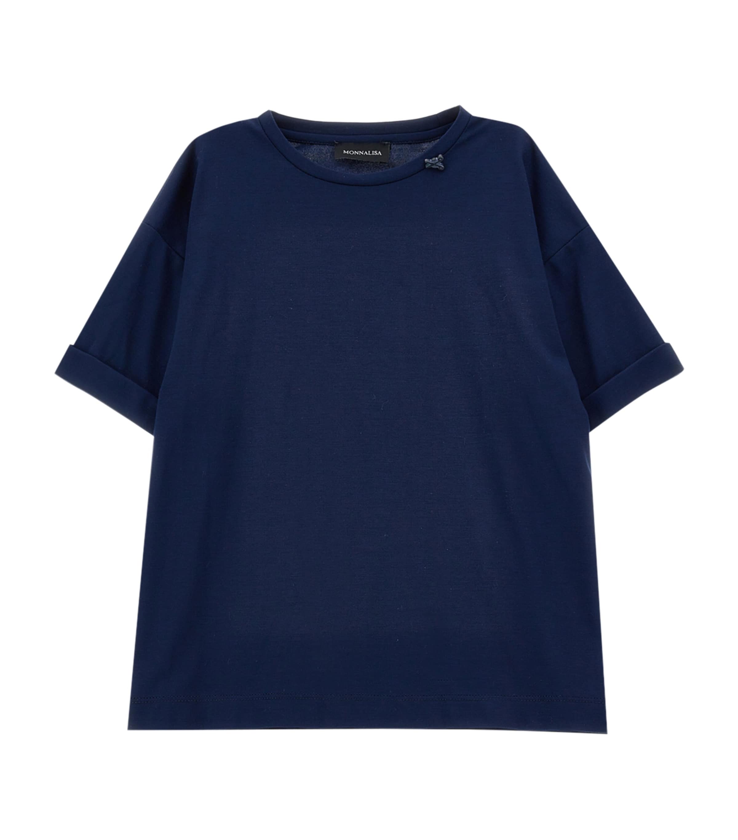Monnalisa T-shirt Mit Anstecknadel In Navy