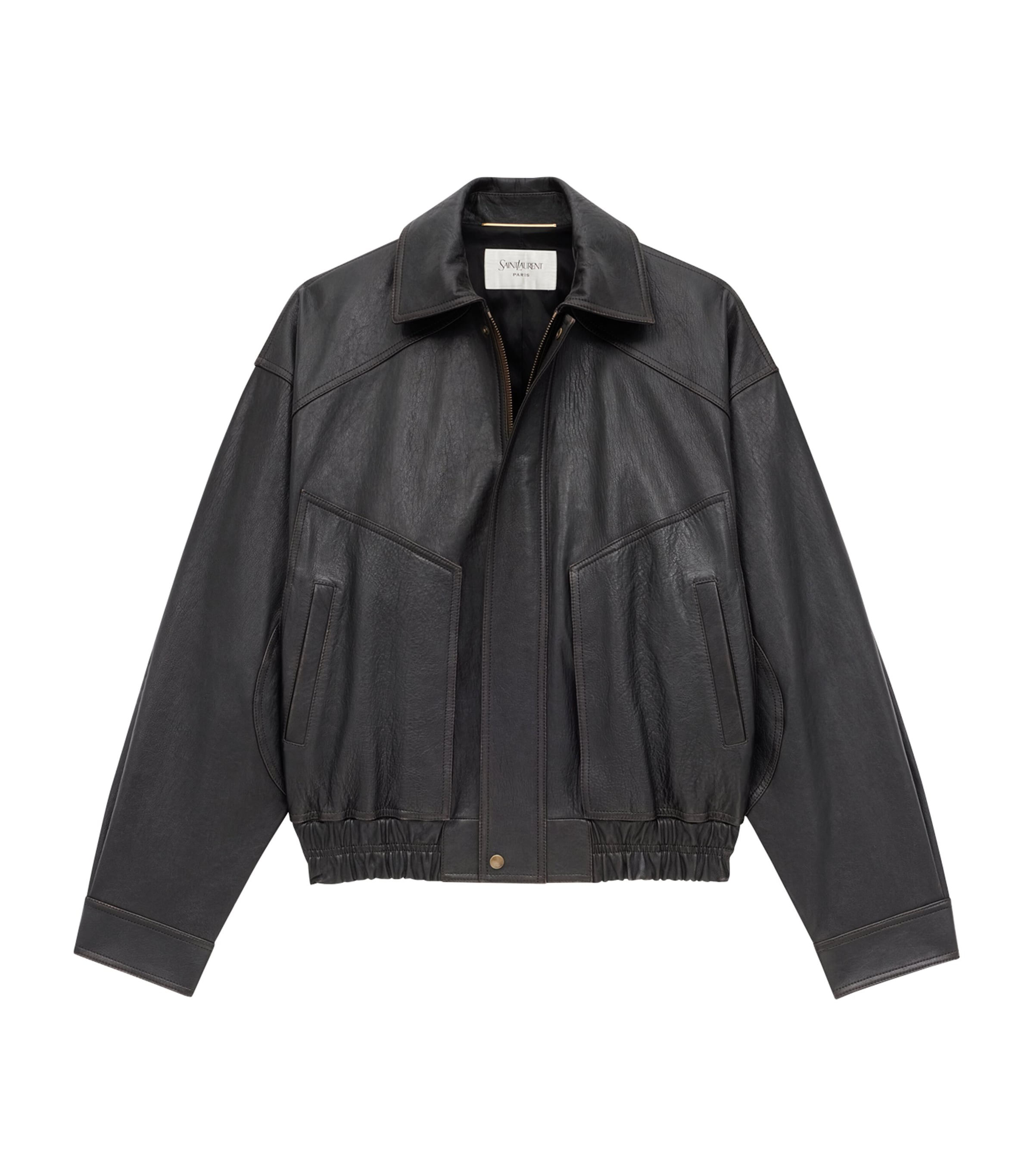 Leather Bomber Jacket 1628 Image 2
