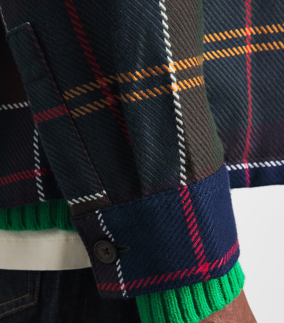 Barbour Mens Cotton Oversized Tartan Overshirt Classic Tartan Image 3