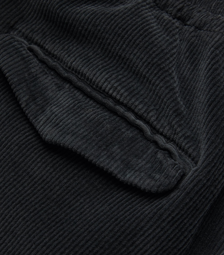 Cotton-Blend Corduroy Tosador Trousers 590 NERO Image 5