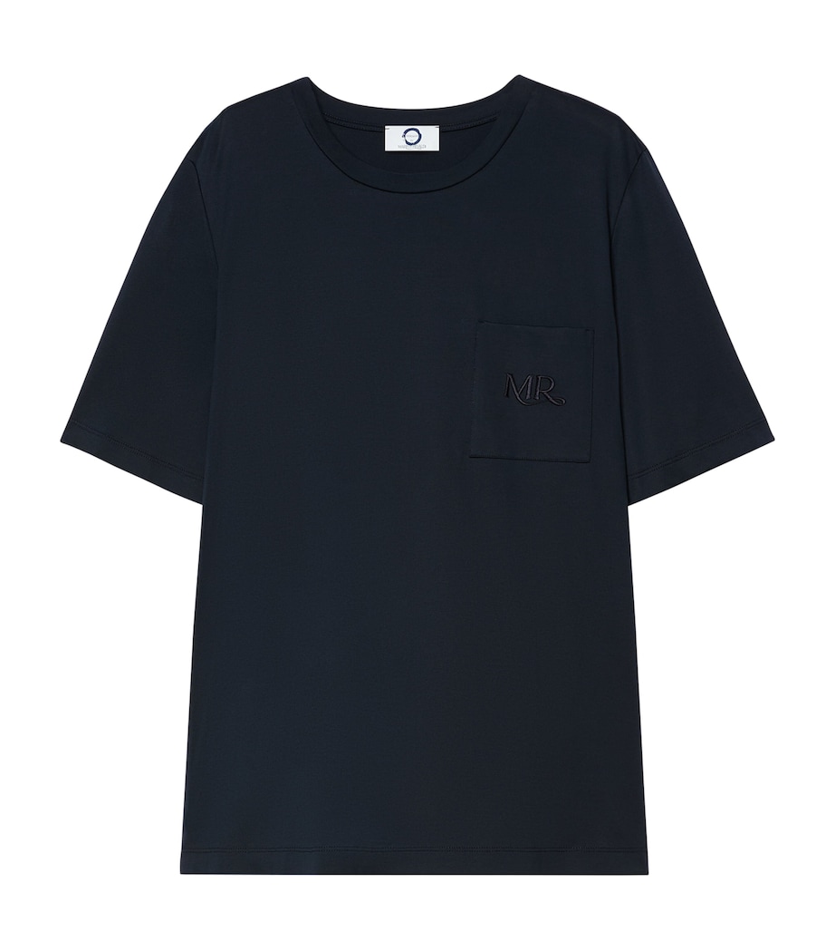 Marina Rinaldi Womens Cotton Oversized T-Shirt Midnightblue Image 1