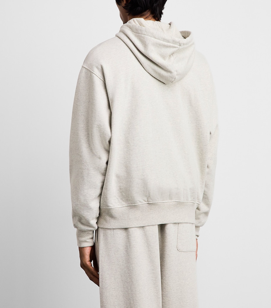 Drôle de Monsieur Mens DDM SLOGAN ZIP SWEATSHIRT . Grey Image 5