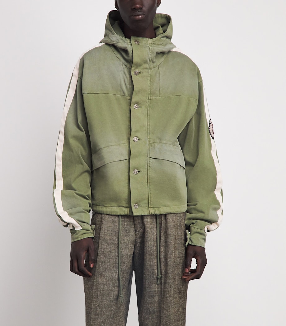 424 Mens Cotton Racing Jacket Sage Grn Image 4