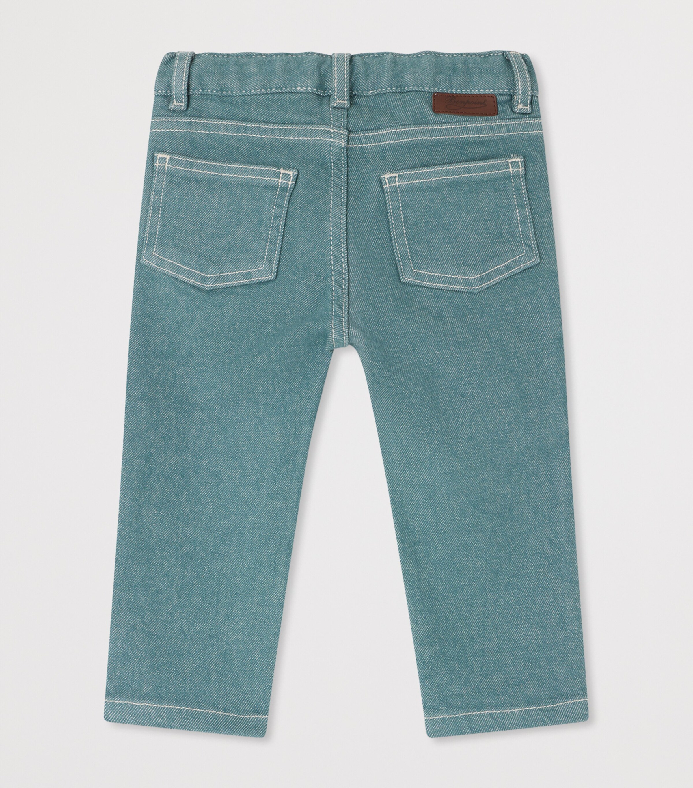 Bonpoint Elasticated Waistband Jeans (6-18 Months) Emeraude Image 2