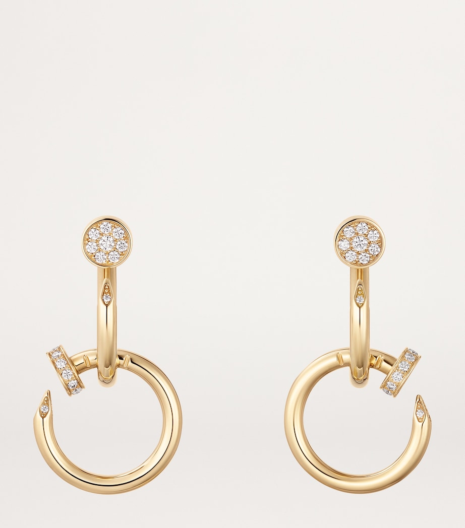 Yellow Gold and Diamond Juste un Clou Earrings YELLOW GOLD Image 3