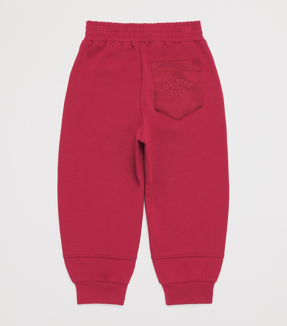 Givenchy Kids Cotton Logo Sweatpants (5-12+ Years) Red Image 2
