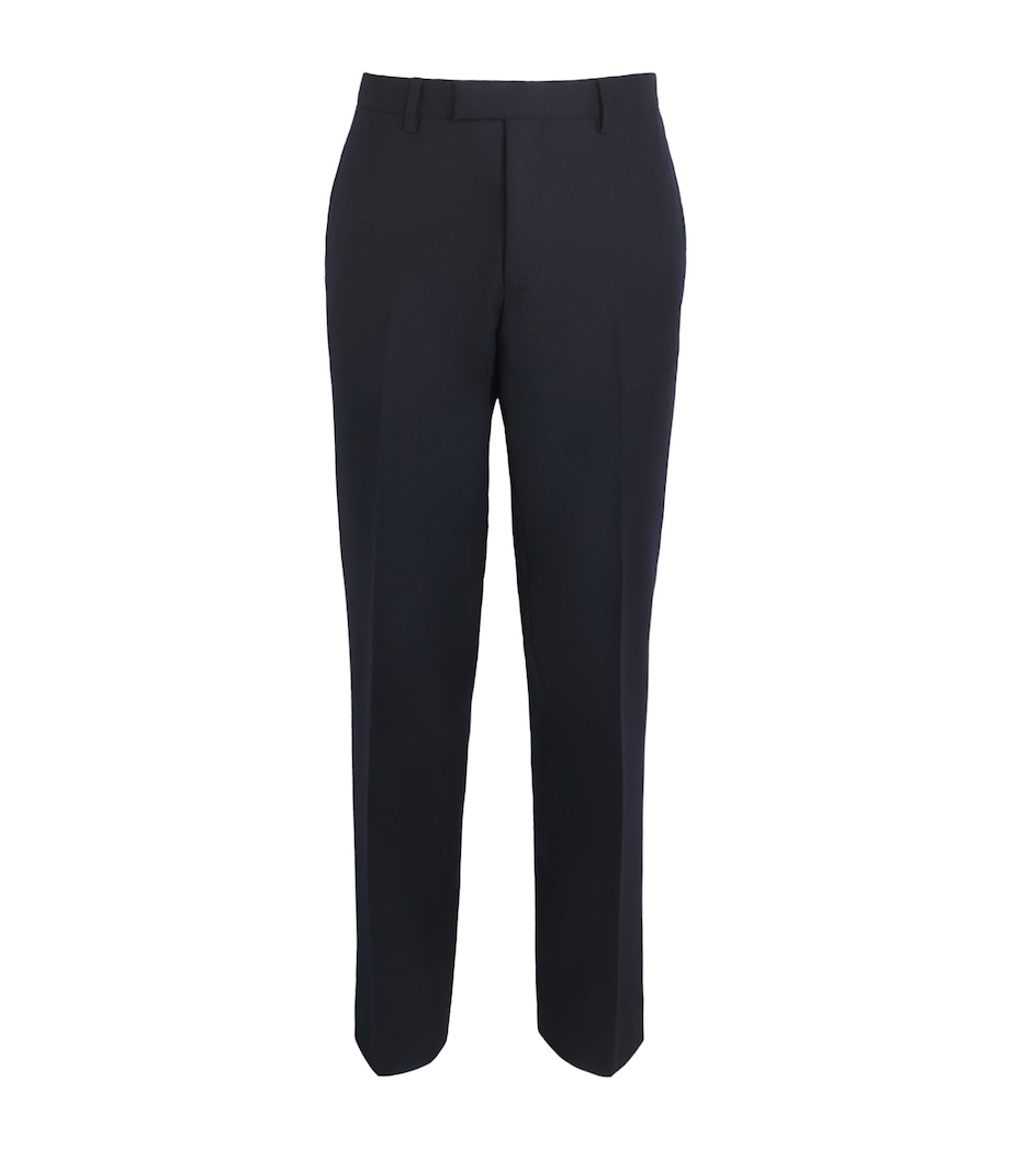 Virgin Wool Tailored Trousers NAVY BLUE Image 1