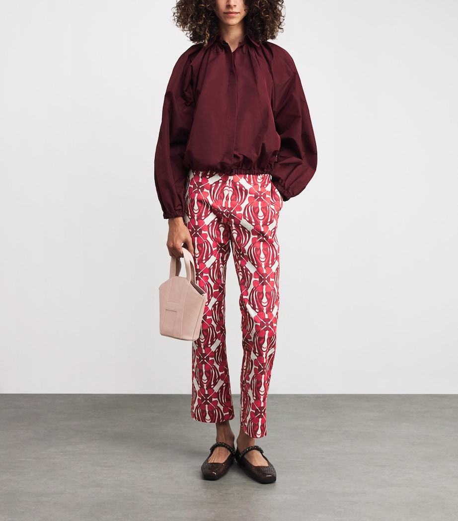 Cotton 24/7 Flared Trousers RE01 CLOVER Image 2