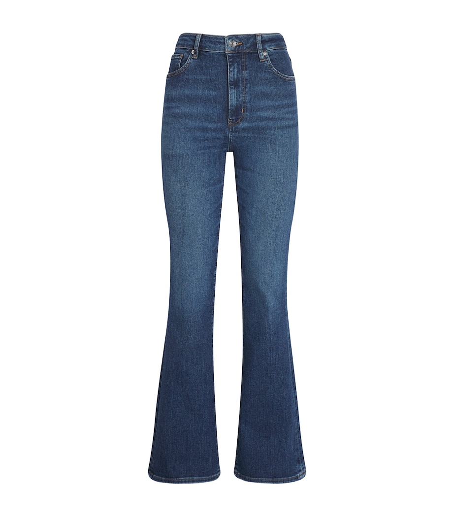 FRAME Womens The Reboot High-Rise Bootcut Jeans Showdown Image 1