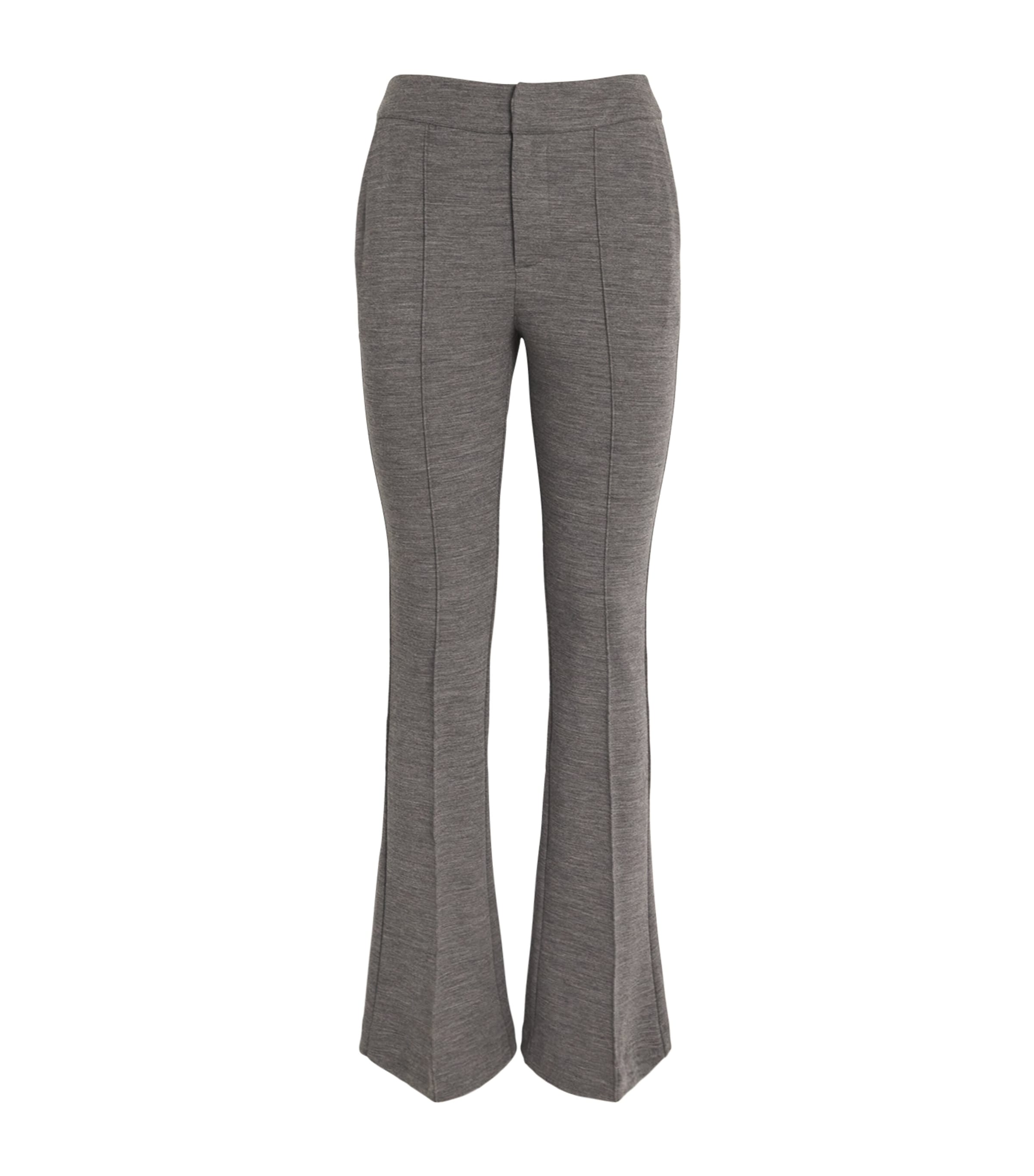 Claudie Pierlot Cotton-wool Mélange Trousers In Black