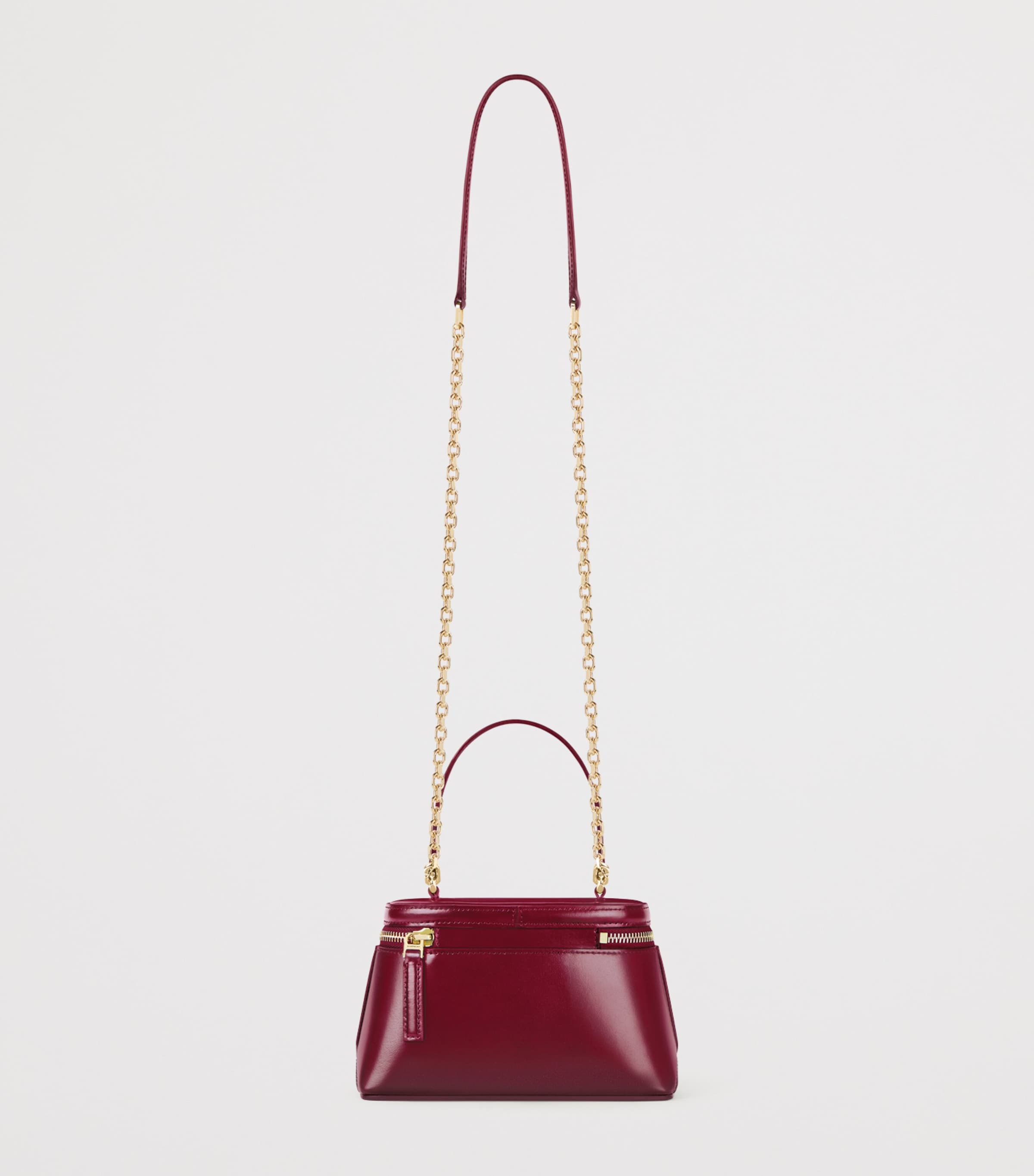 Leather Antigona Vanity Top-Handle Bag BURGUNDY Image 4