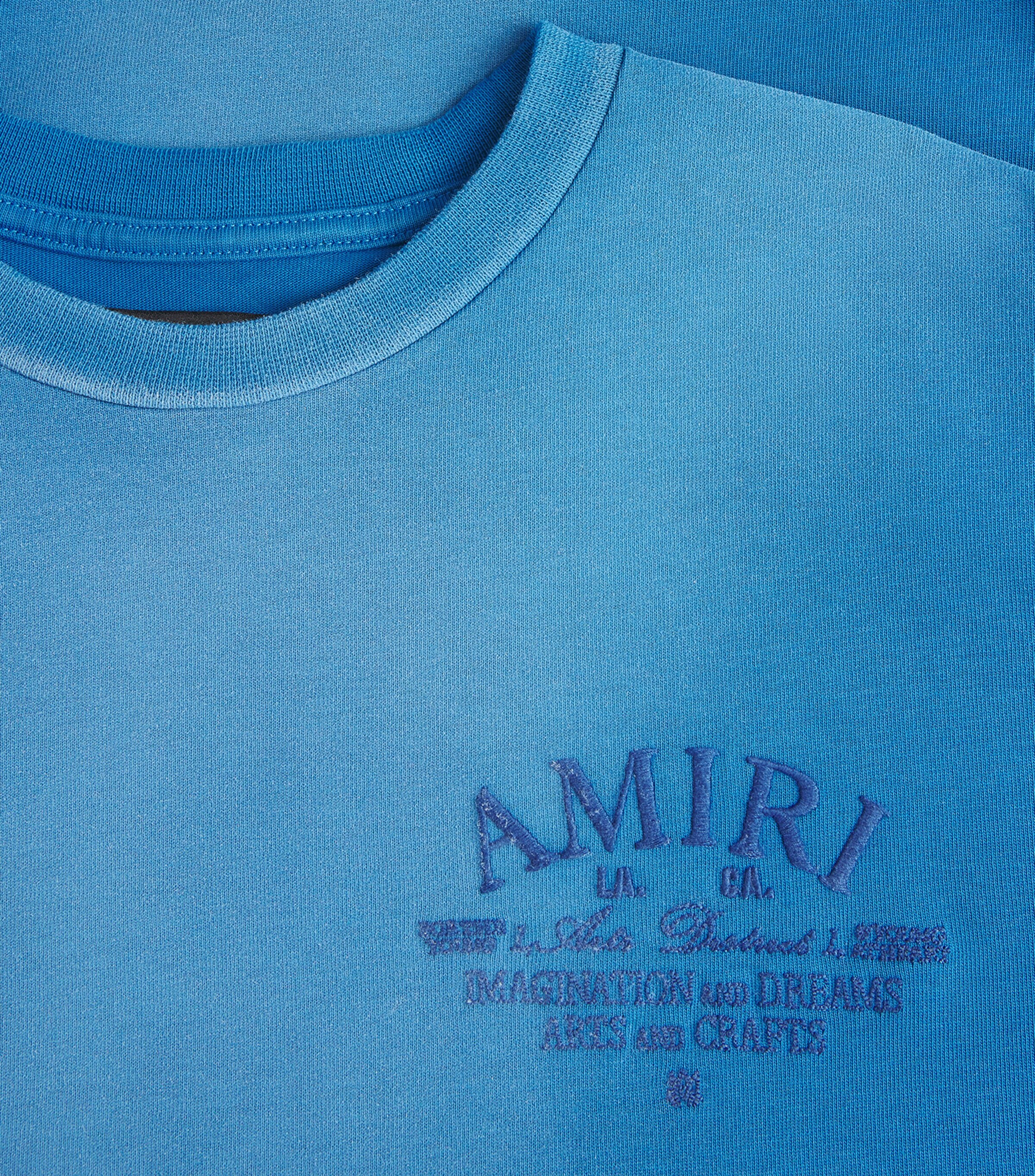 AMIRI Mens Cotton Arts District T-Shirt Sapphire Image 6