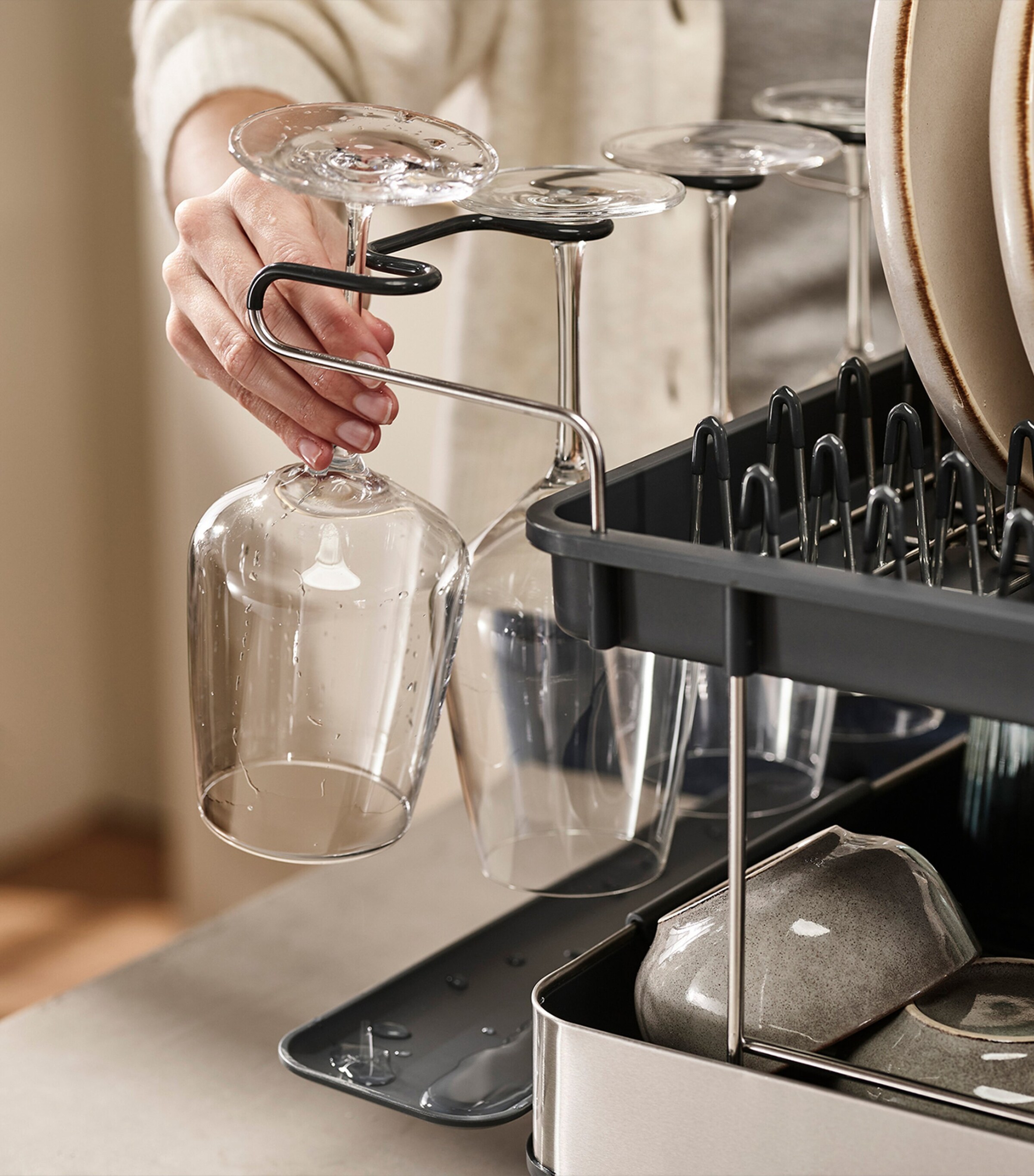 Joseph Joseph Excel 2-Tier Dish Rack | Harrods US