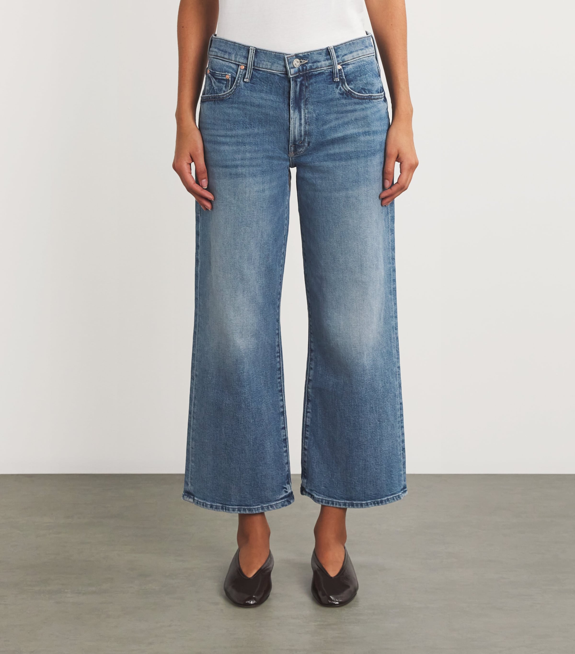 MOTHER Womens The Mid-Rise Maven Ankle Jeans Toil And Trouble Image 3