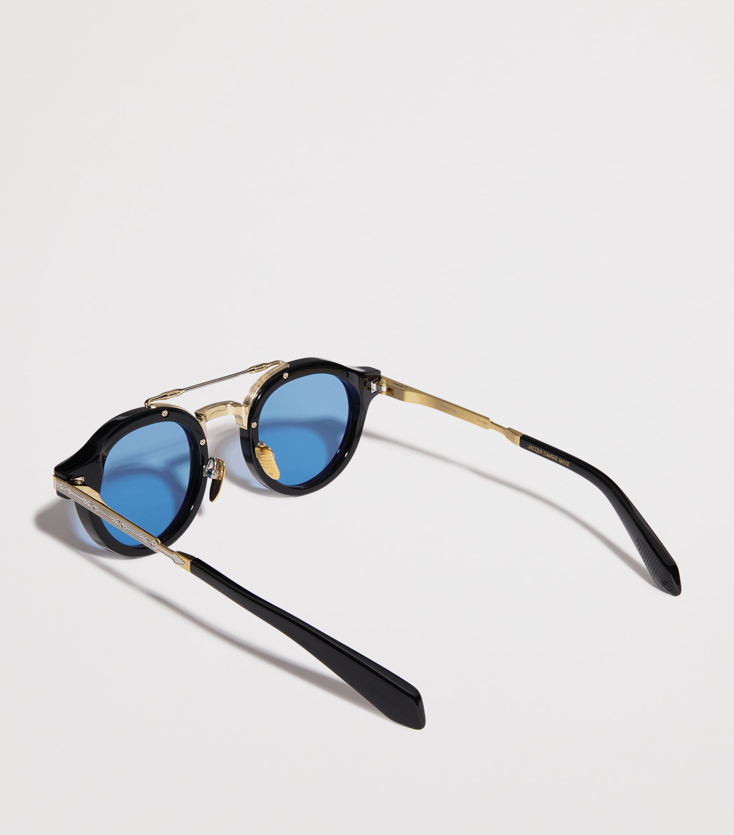 Acetate Delage Sunglasses 88-BLACK Image 3