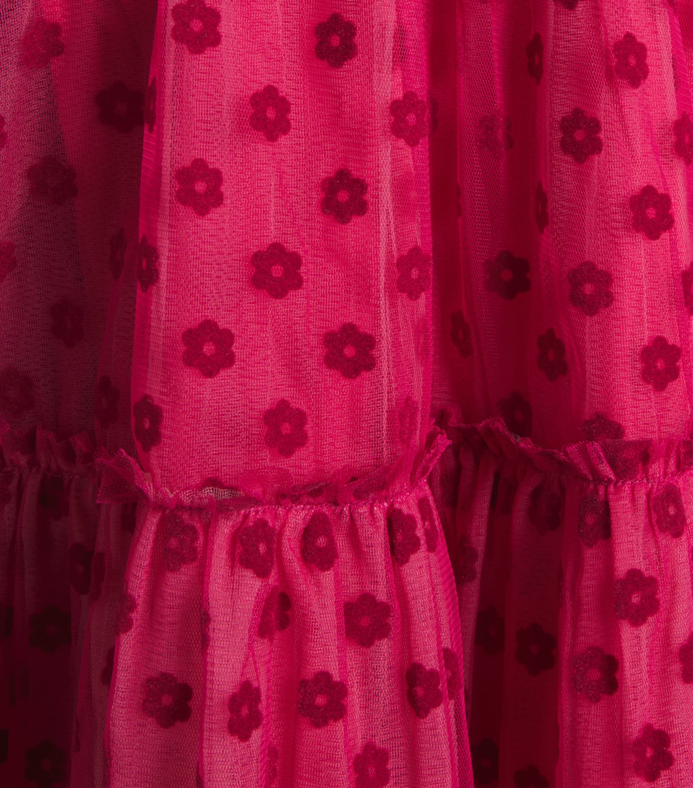 Bonton Tulle Velvet-Flower Dress (2-14 Years) Rose Princesse Image 3