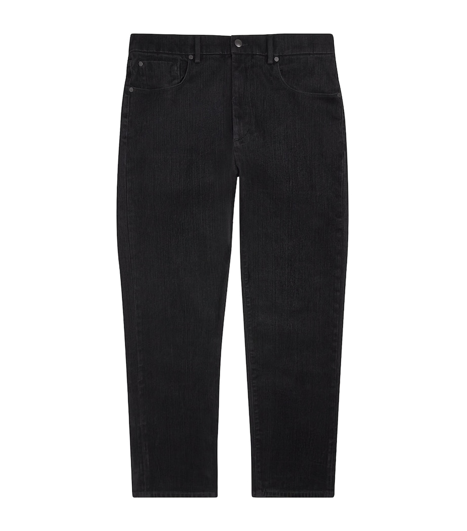 7 For All Mankind Mens Modern Straight Jeans Black Image 1