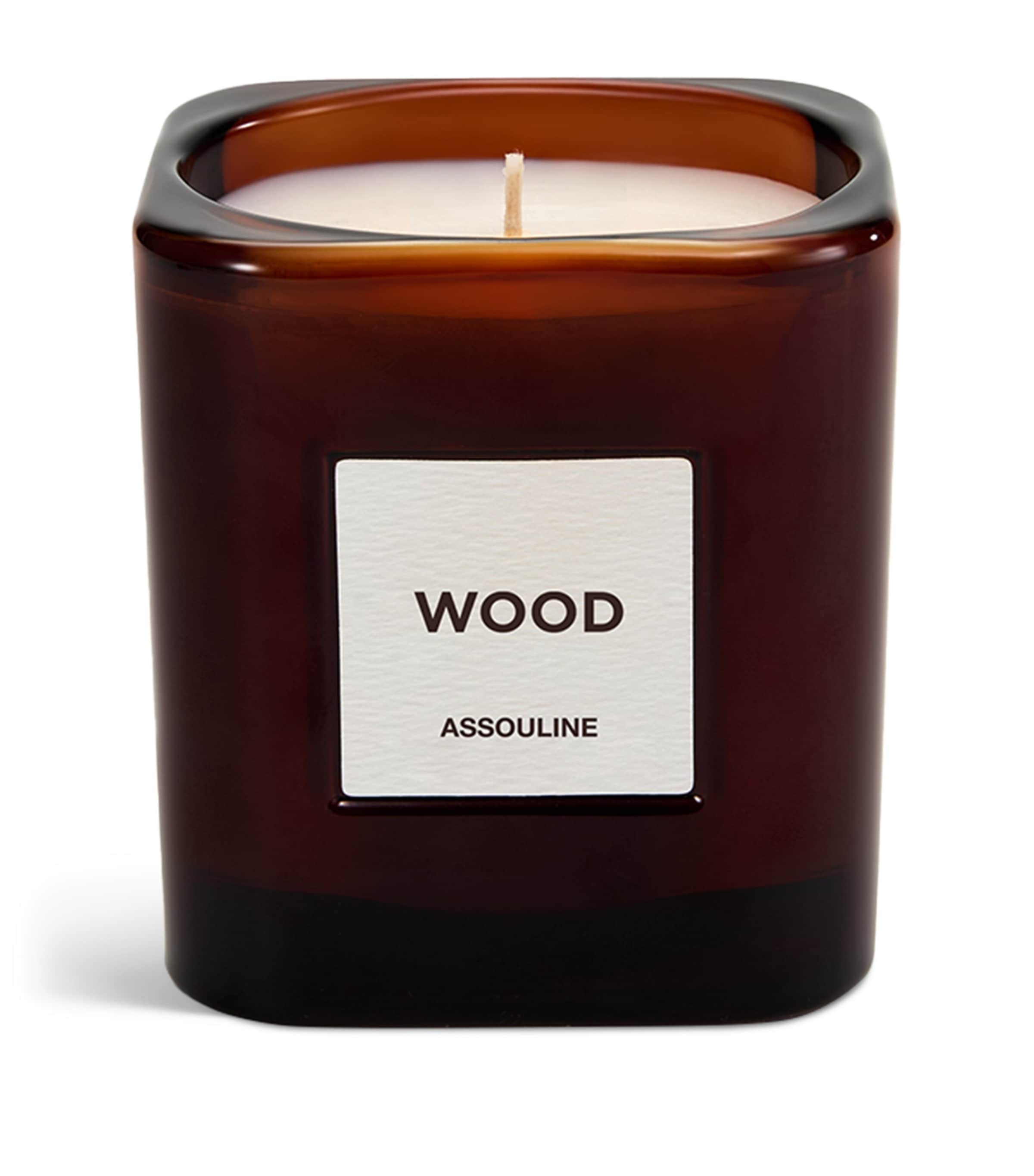 Wood Candle (260g) BROWN Image 2