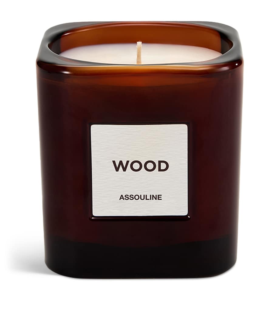 Wood Candle (260g) BROWN Image 2