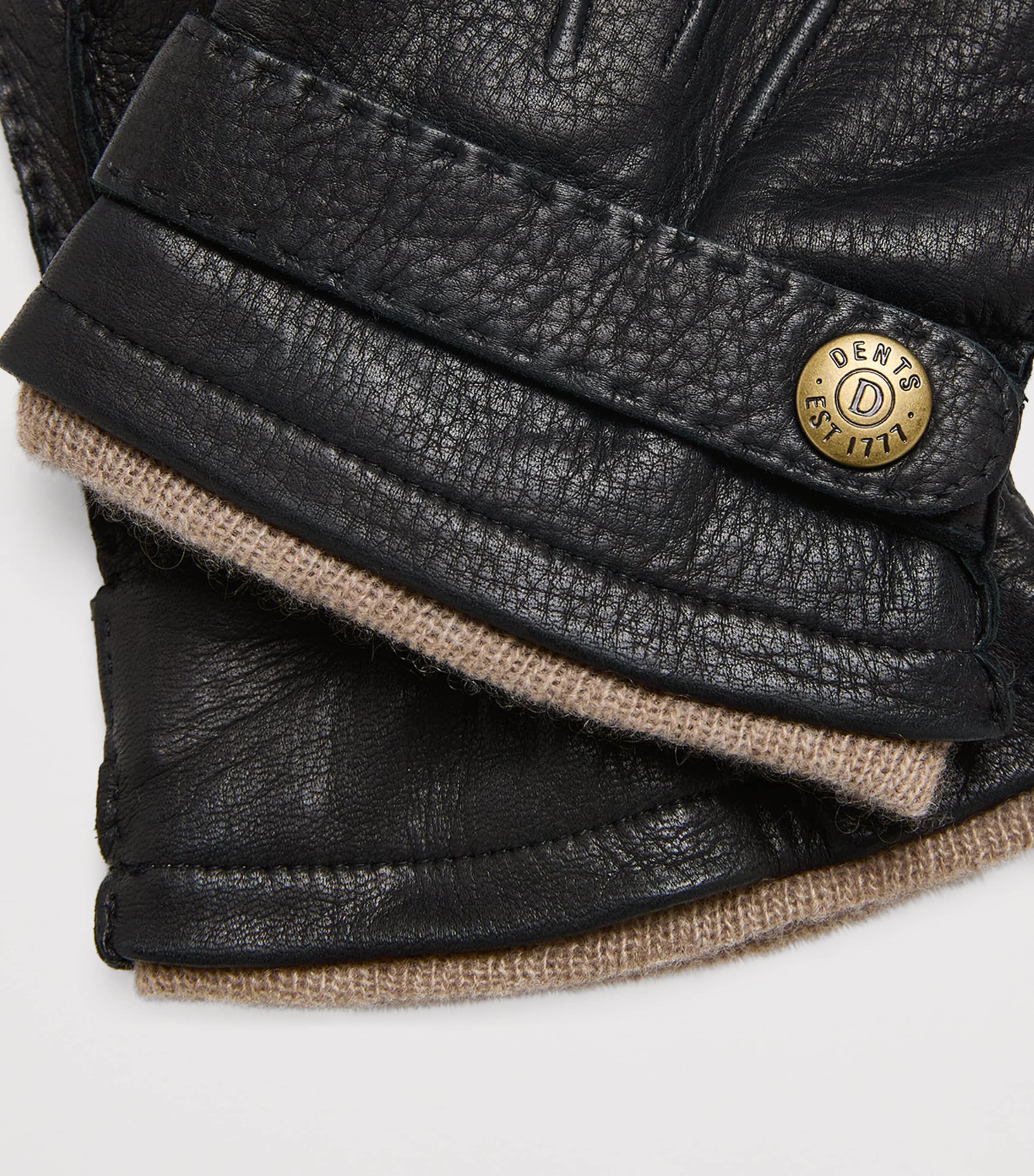 Deerskin-Cashmere Gloucester Gloves BLACK Image 2
