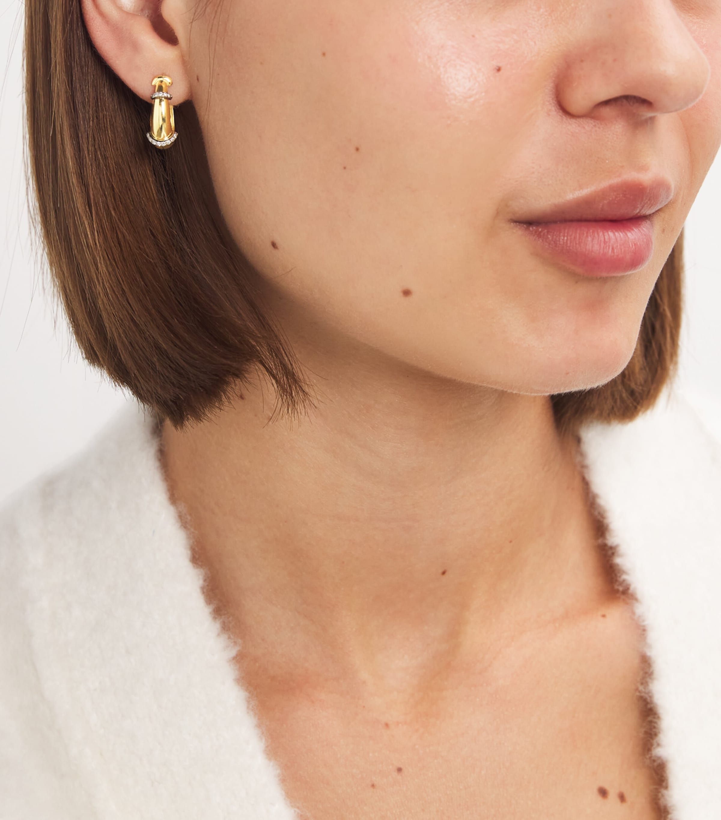 Yellow Gold and Diamond Lot N*91 Bouy Earrings YELLOW GOLD Image 2