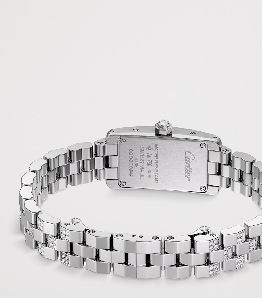 Cartier Mini White Gold and Diamond Tank Américaine Watch 15.2mm White Gold Image 3