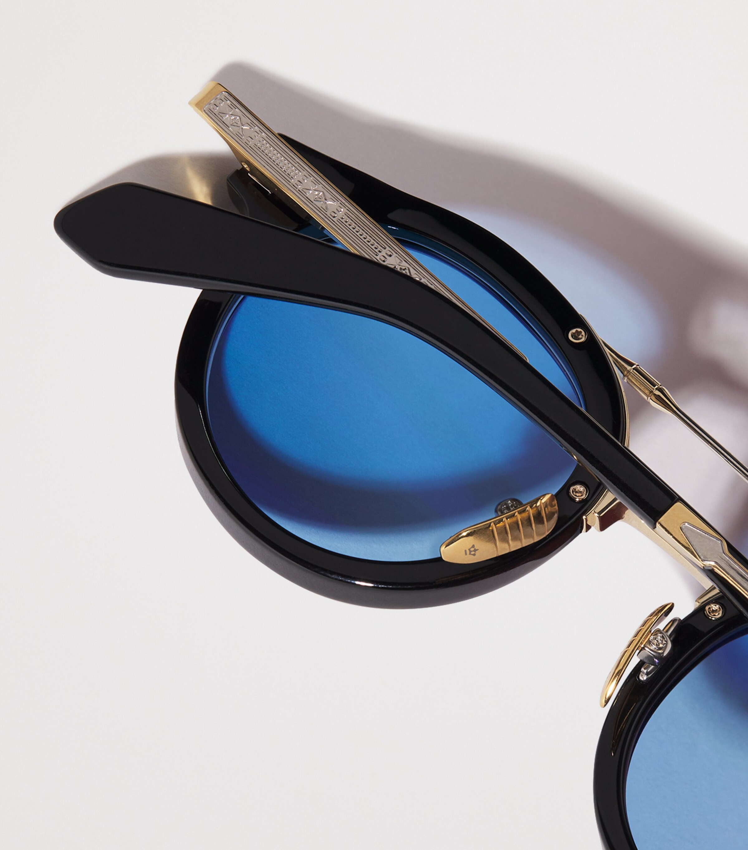 Acetate Delage Sunglasses 88-BLACK Image 5