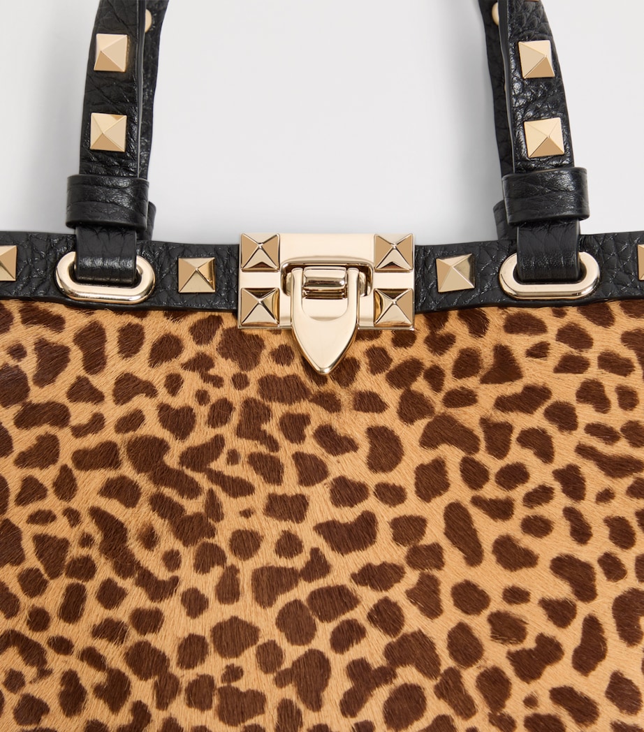 Mini Leather Rockstud Top-Handle Bag C2J Image 6